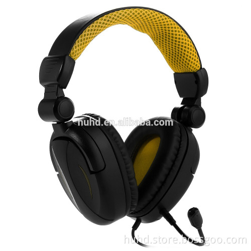 Noise cancellation headband gaming headset with removable mic for Playstation 4 PS4 XBOX one PC tablet